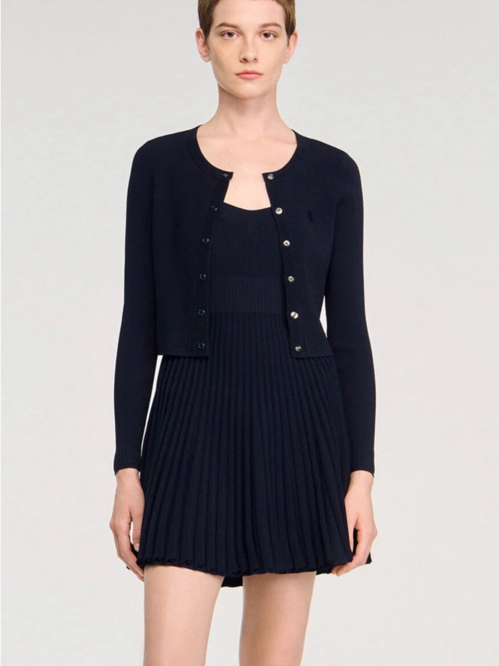 Sandro FINE KNIT CARDIGAN / Size 2